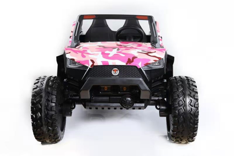 24 Volt Children’s Jeep with 4 Engines Camouflage Pink