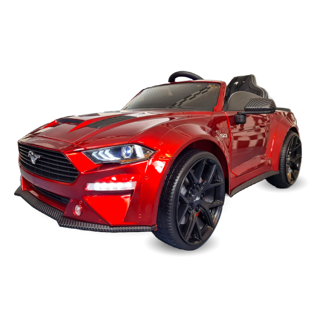Children’s Car Ford Mustang 24 Volt Drift and Rc Metallic Red
