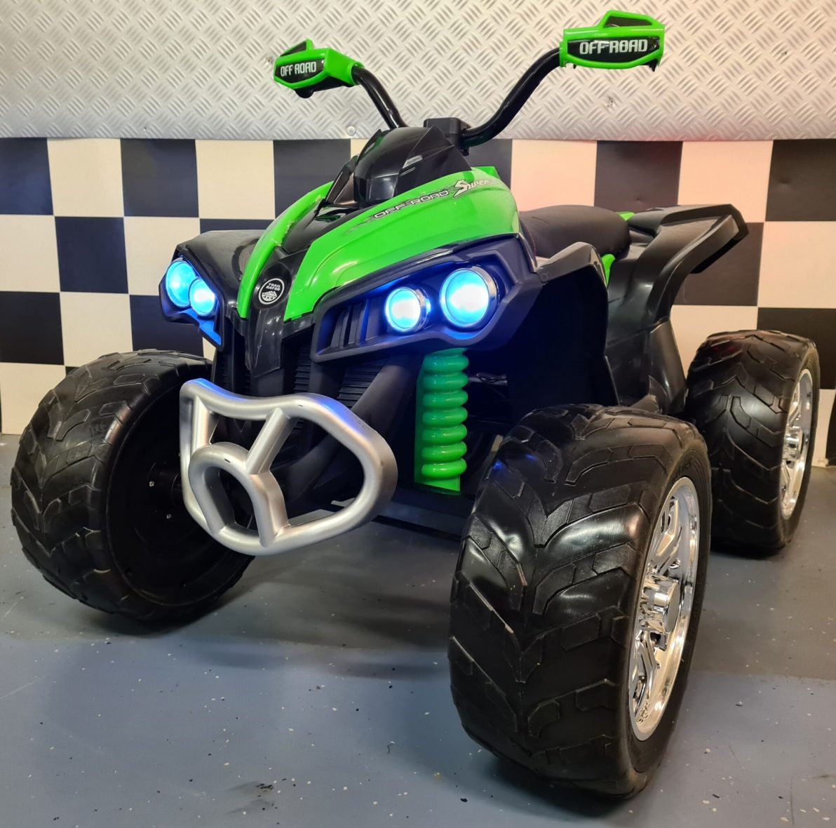 Kids Quad with Remote Control Green