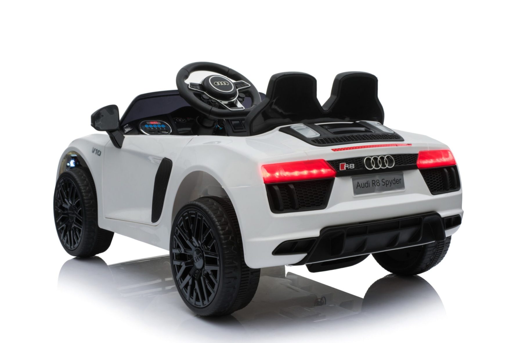 Elektrische-kinderauto-Audi-R8-wit