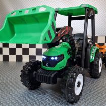 Kinder-tractor-24-volt-met-aanhanger