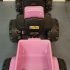 Kinder tractor 6volt roze