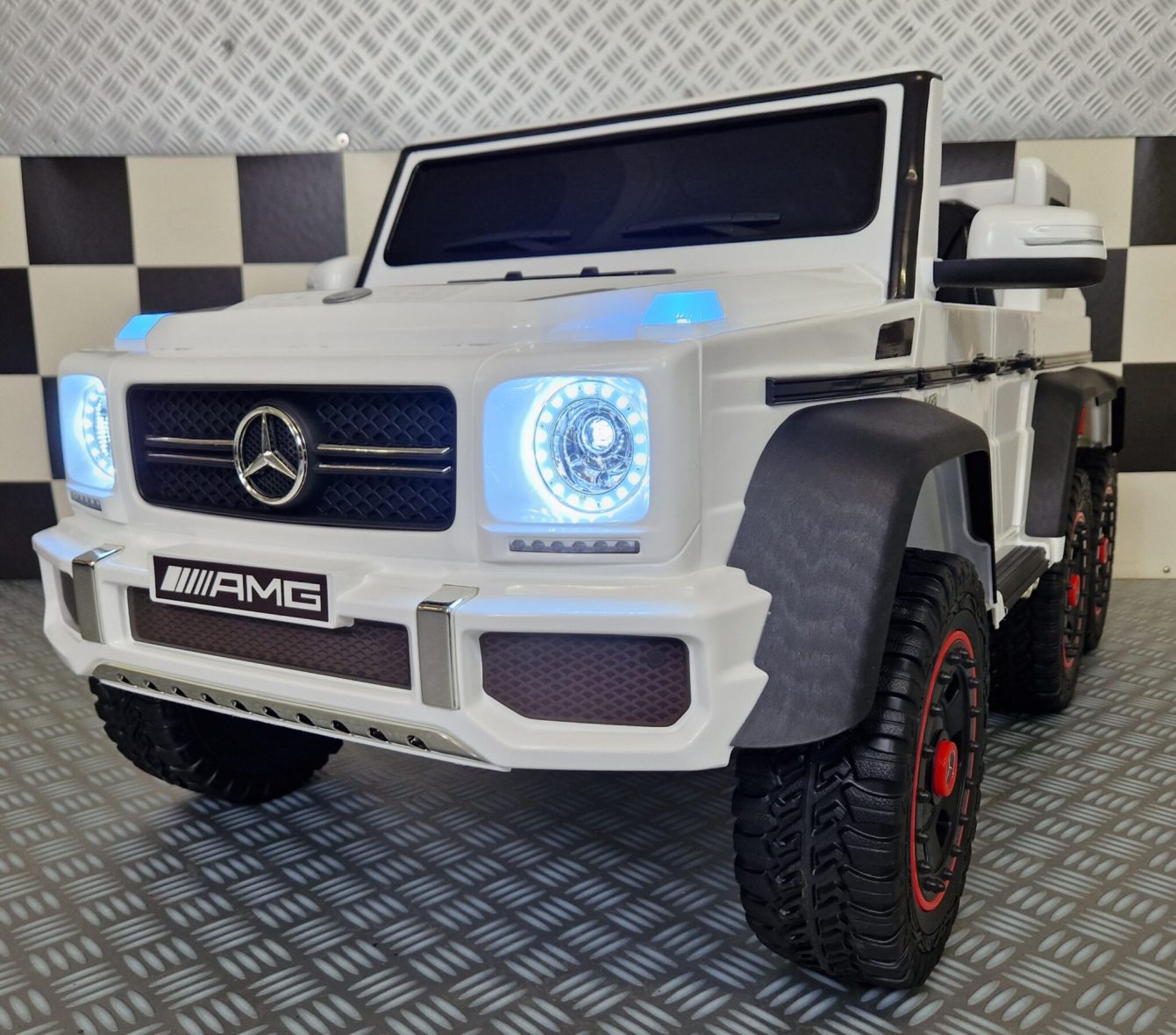 Children’s Car Mercedes G63 6×6 Amg 1 Person White