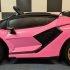 Lamborghini Sian roze kinderauto