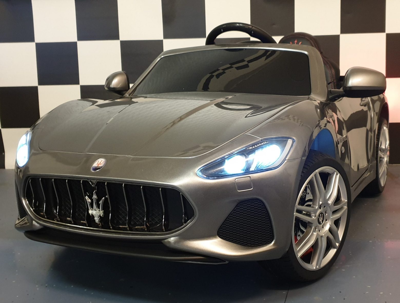 Maserati Grand Cabrio Battery Children’s Car 12 v Metallic Gray