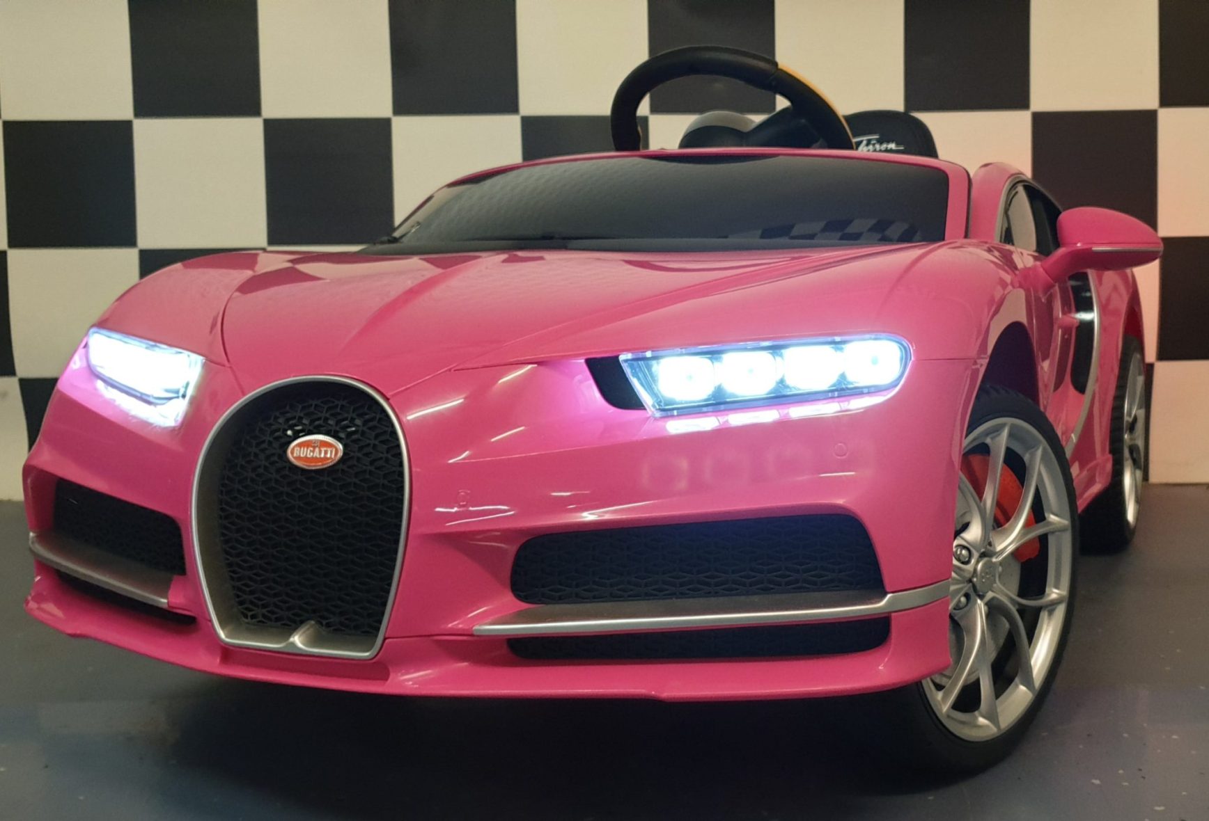 Battery Children’s Car Bugatti Chiron Pink 12 Volts