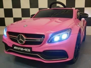 kinderauto-mercedes-c63-roze-1