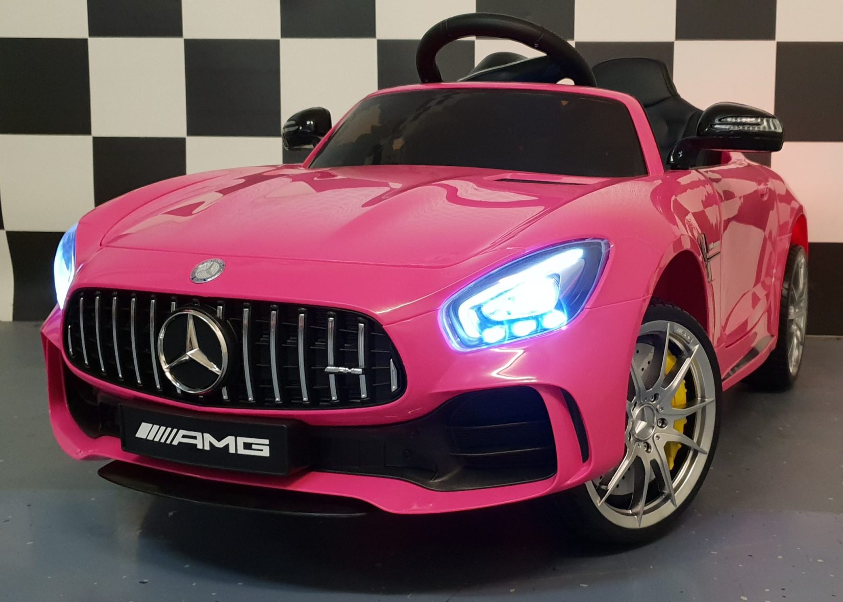 Toy Battery Car Mercedes Gtr Electric Children’s Car Pink