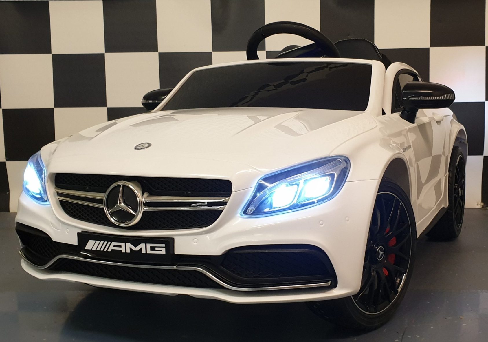 Electric Children Car Mercedes C63 12 Volts with Remote Control White