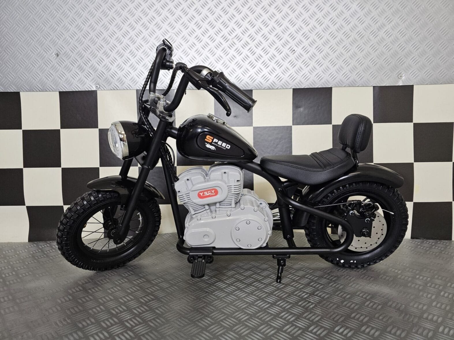 24V Black Chopper Children’s Motorcycle (9)