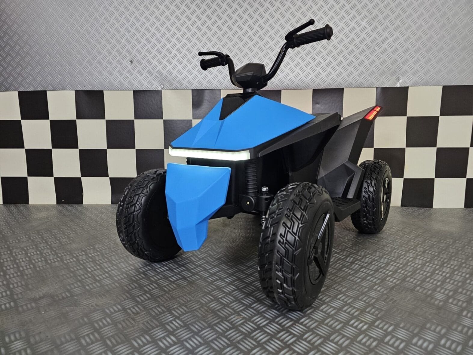 Kids Electric Quad – Tesla Cybertruck Future 12V Ride-On with Bluetooth and Lights