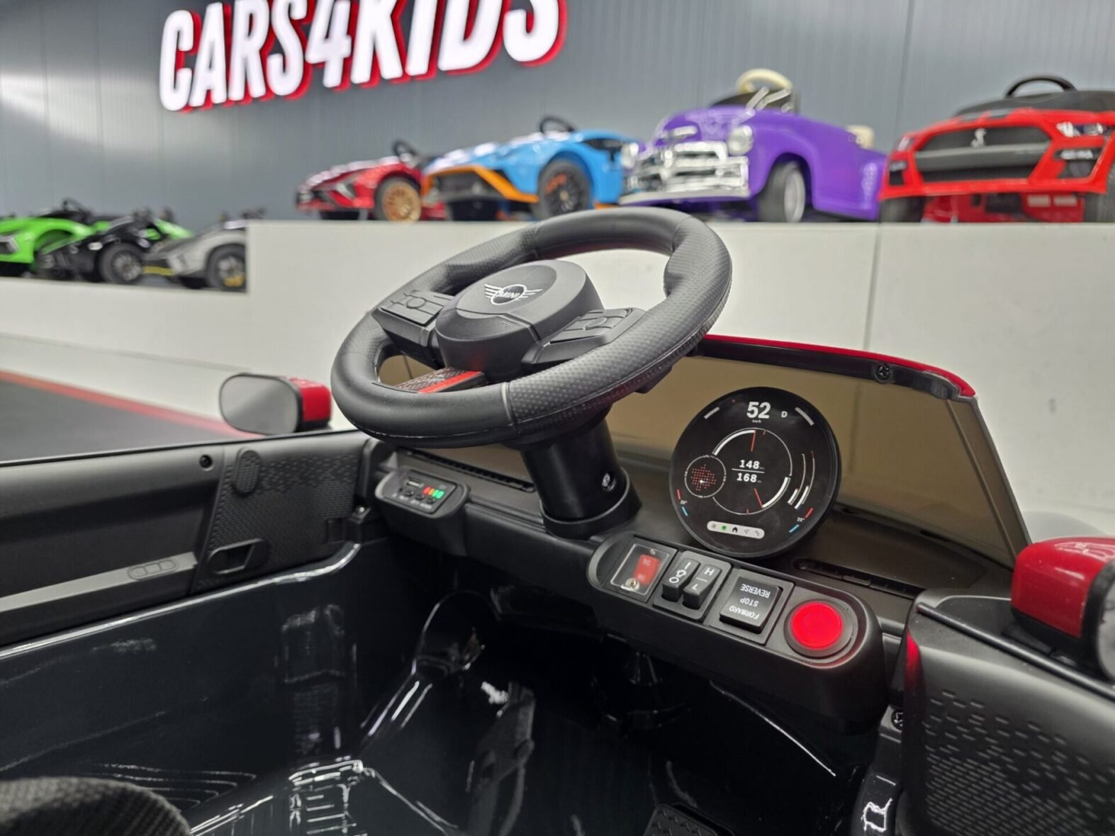 Electric children’s car Mini Cooper S 12 volt metallic black – Gallery Image