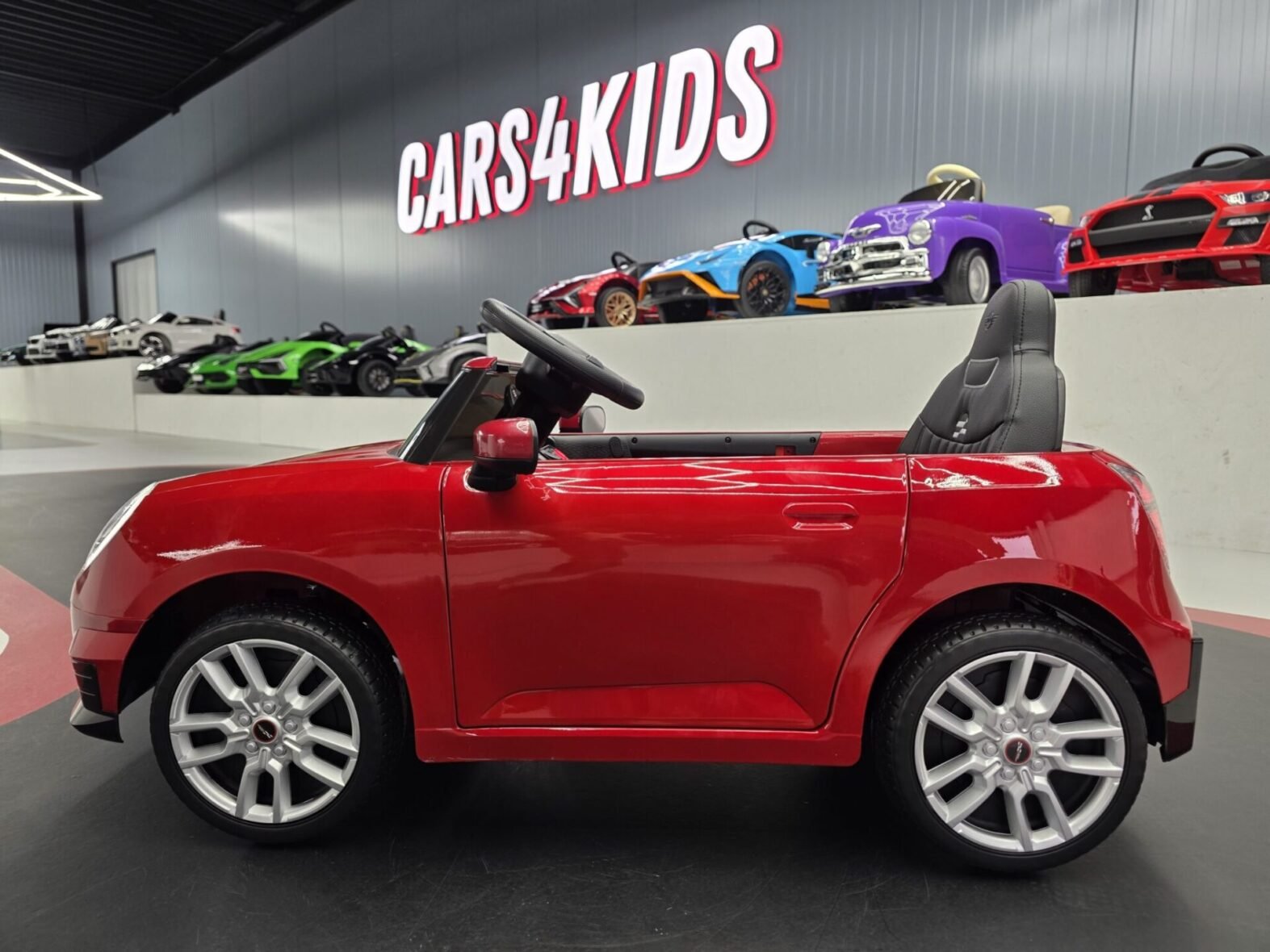 Children’s car Mini Cooper S 12 volt metallic red – Gallery Image