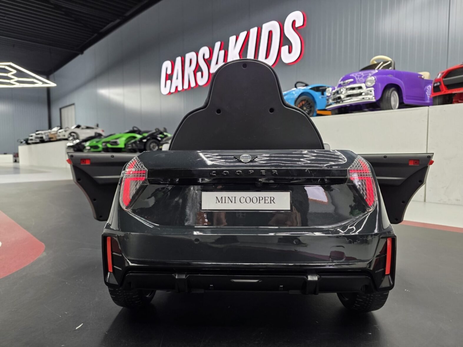 Electric children’s car Mini Cooper S 12 volt metallic black – Gallery Image