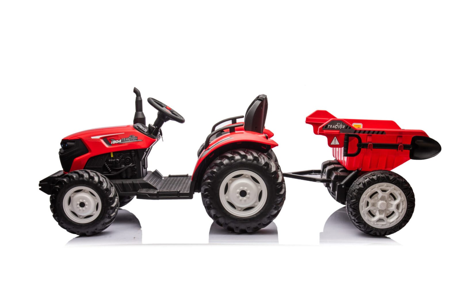 Electric tractor with remote control and Bluetooth – close up features