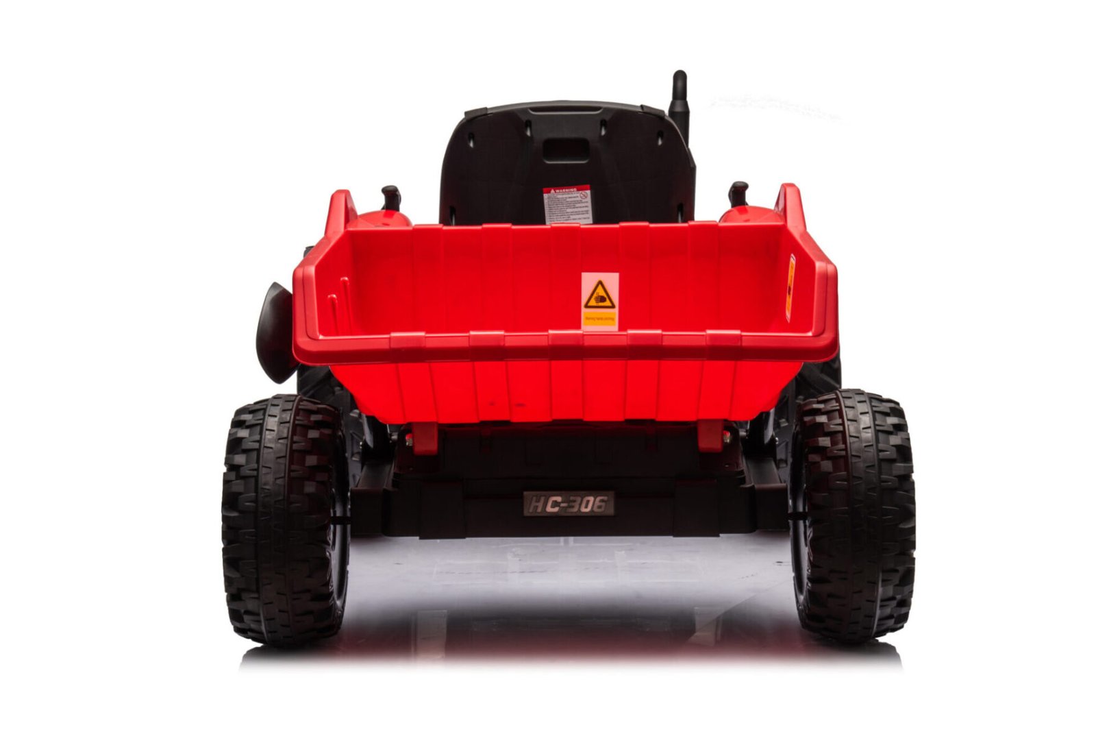 Kids ride-on farm tractor with rubber tyres and working lights