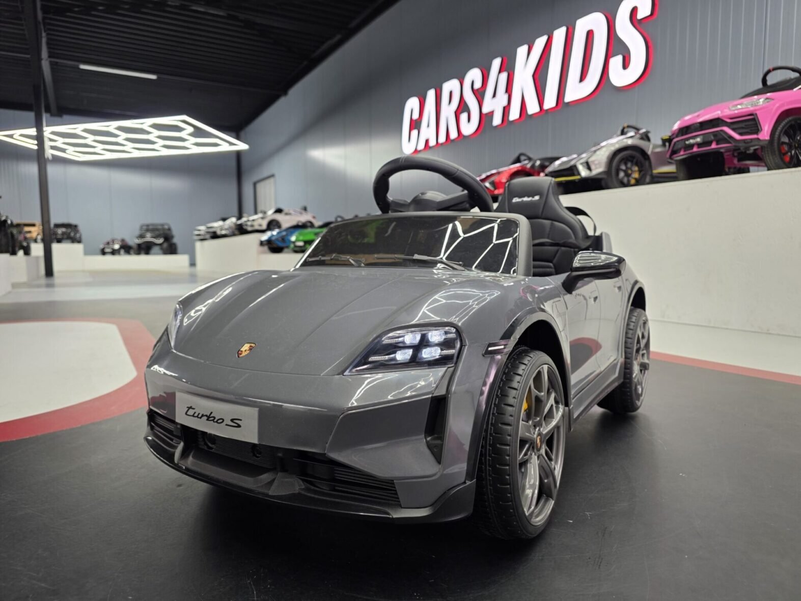 Porsche Taycan Kids Electric Ride-On Car | 12V | Grey