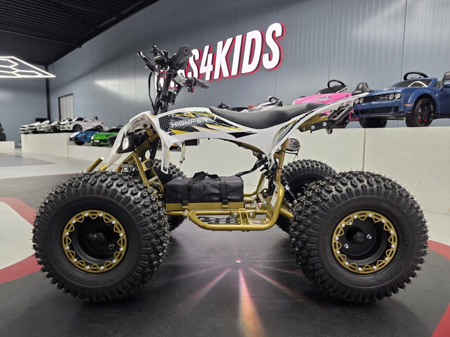 Phantom Gold Pro electric quad digital dashboard and controls