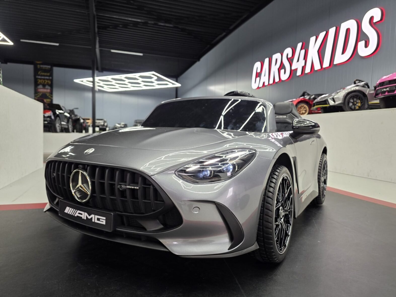 Mercedes GT63 2-Seater Kids Electric Car | 24V | Metallic Grey