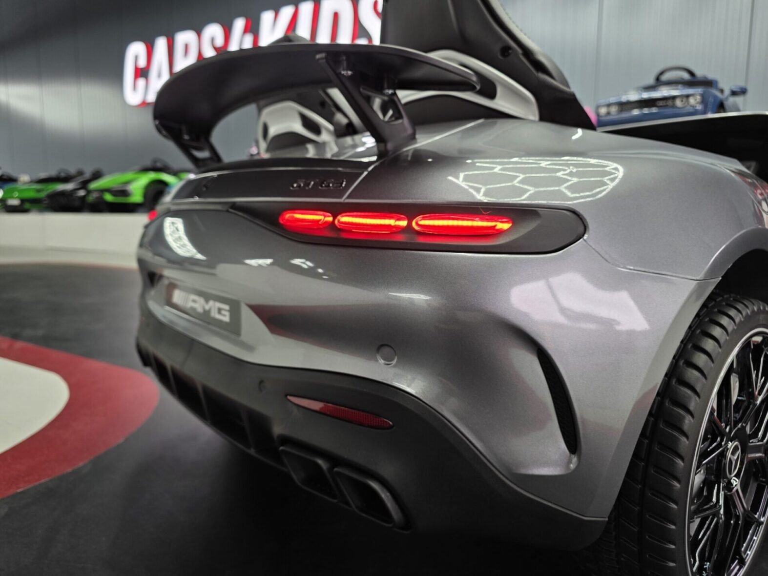 Mercedes GT63 kids electric car EVA tyres and suspension system