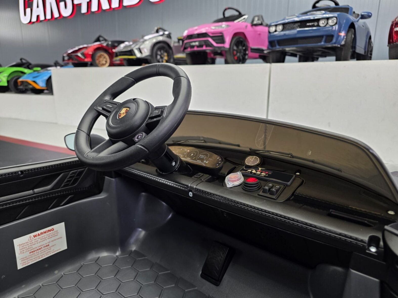 Porsche Taycan 2 seater ride-on with parental remote control