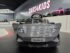 Grey Porsche Taycan electric car for kids front angle view