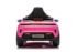 Pink Porsche Taycan electric ride-on car rear view with LED lights