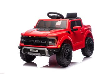 Ford Raptor 12V kids electric ride-on car in red with remote control