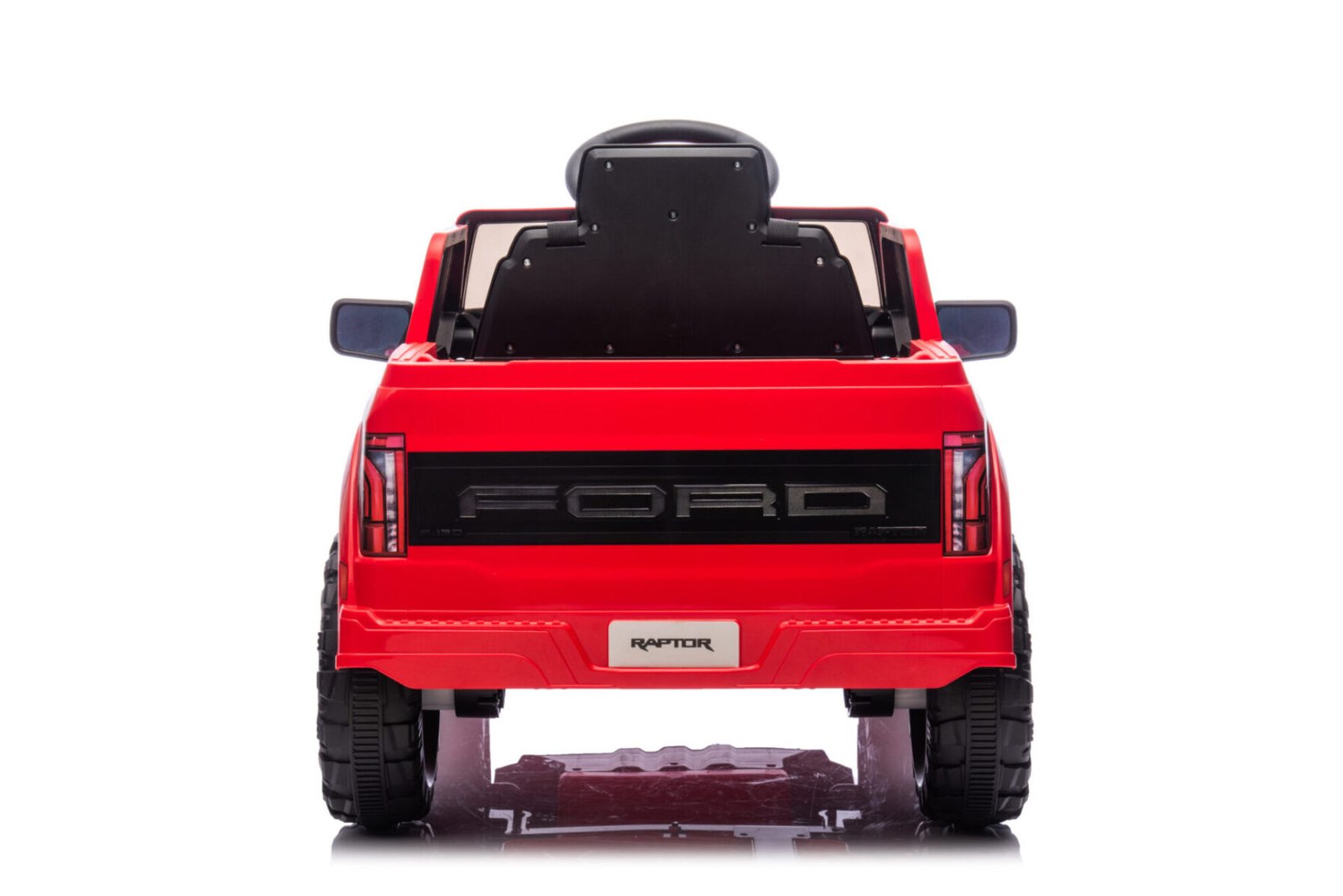 Ford Raptor kids electric car rear view showing detailed styling