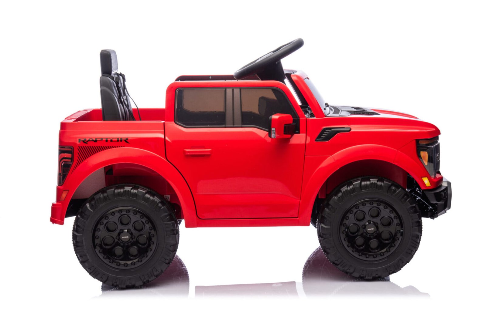 Child driving Ford Raptor 12V electric car with working lights
