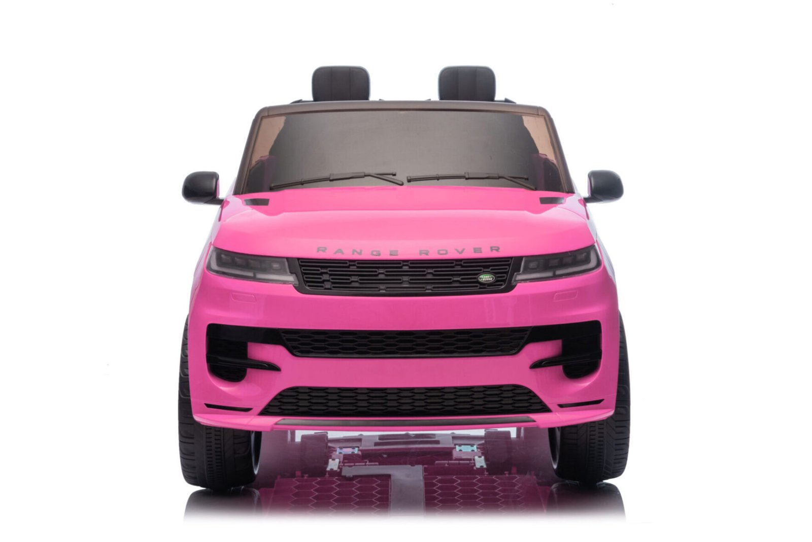 Range Rover Sport 24V 2-seater electric car in pink – side view