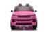 Range Rover Sport 24V 2-seater electric car in pink - side view