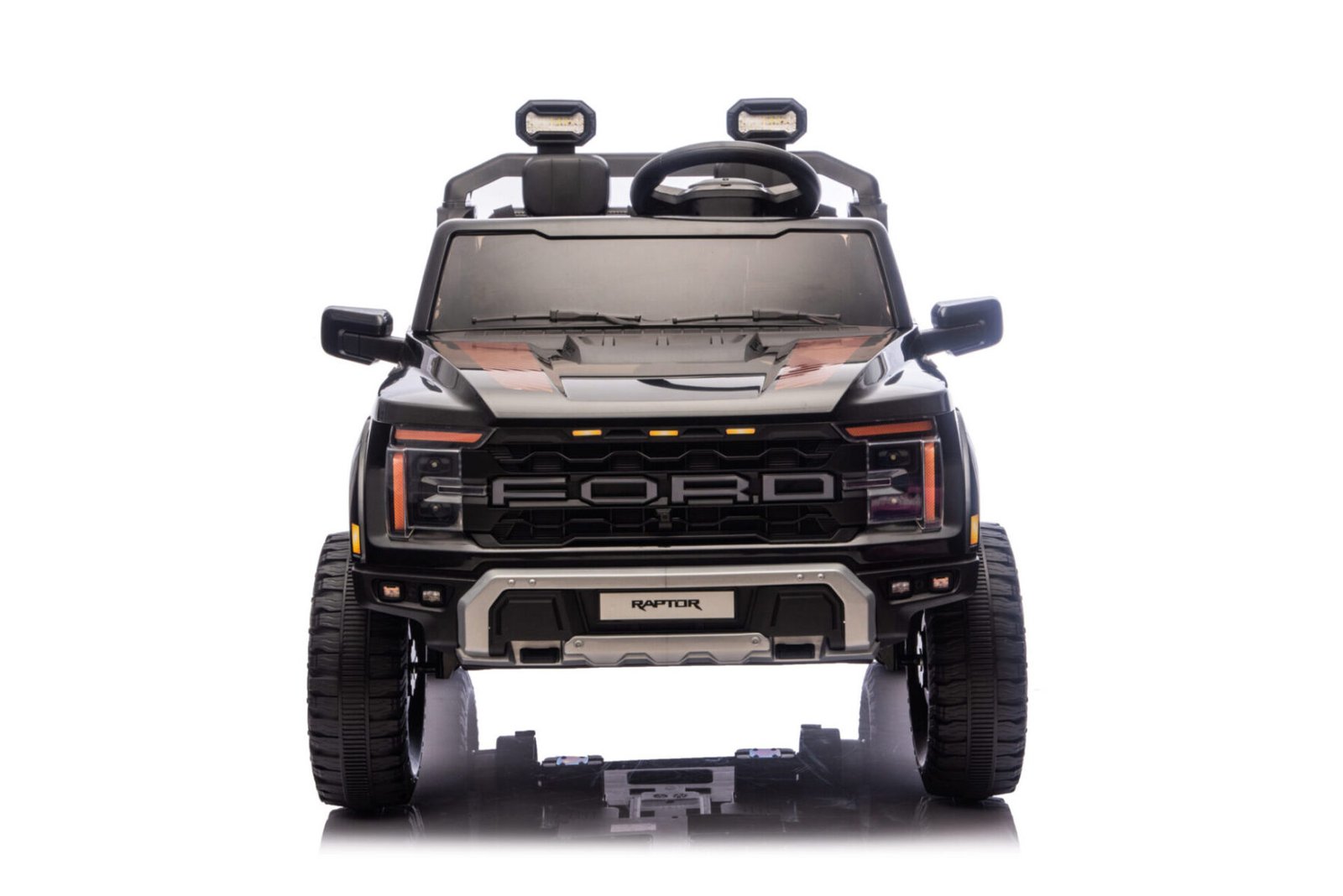 Ford Raptor Kids Electric Car Side View Showing 2-Seater Design