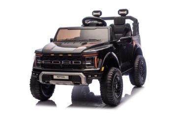 Ford Raptor 2-Seater 24V Kids Electric Ride-On Car in Black