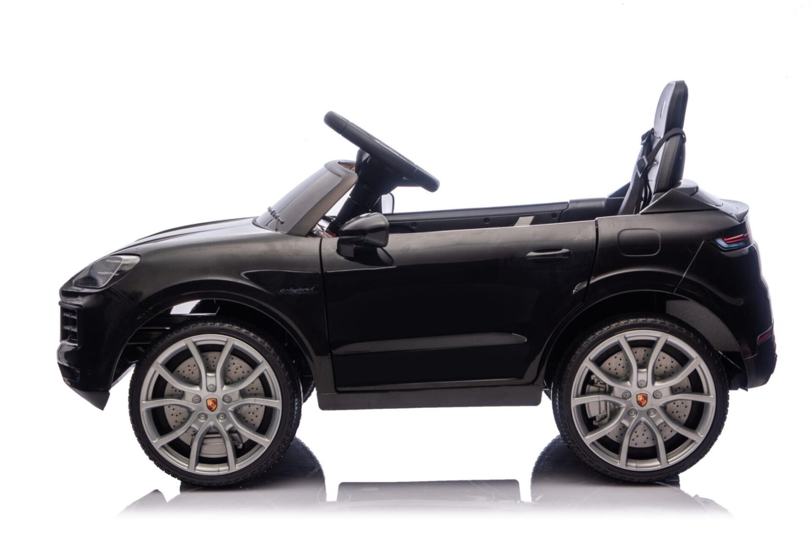 Porsche Cayenne 12V kids ride-on car interior with leather seat