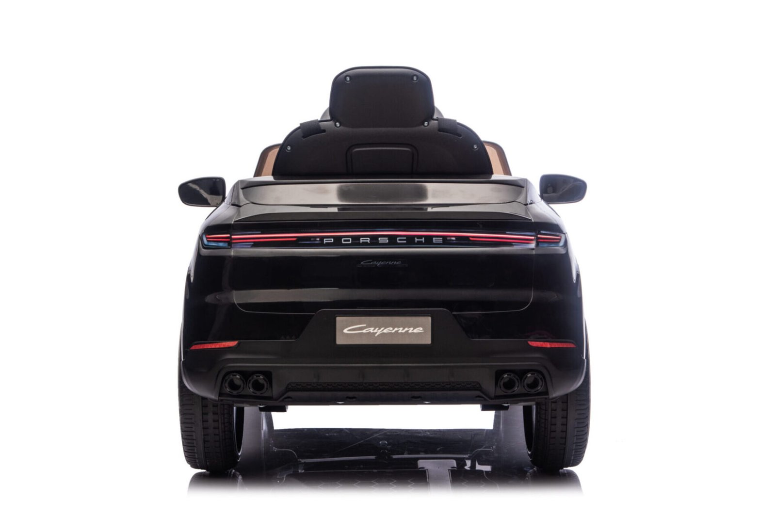Porsche Cayenne kids electric car rear view with LED lights